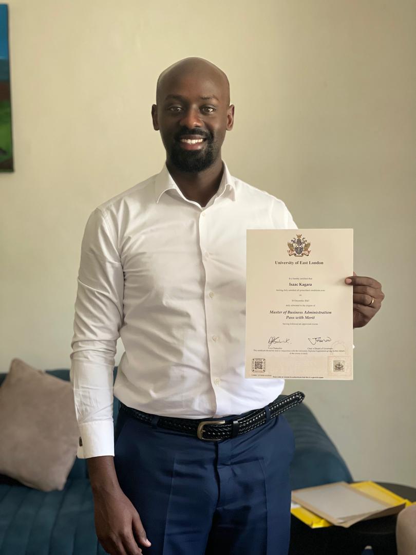kagara_isaac's tweet photo. I am so glad to have obtained my Certificate from the @universityofeastlondon with the support of @UNICAForg 
My #PHD process is now closer! https://t.co/avl0z65YcC