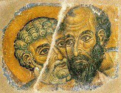 acs_italia's tweet photo. Solennità SS. Pietro e Paolo: «O #Roma felice, adornata di porpora dal sangue prezioso di Principi tanto grandi. Tu superi ogni bellezza del mondo, non per merito tuo, ma per il merito dei santi che hai ucciso con la spada sanguinante» (Inno dei Vespri) #29giugno https://t.co/hq1ym4ziKH