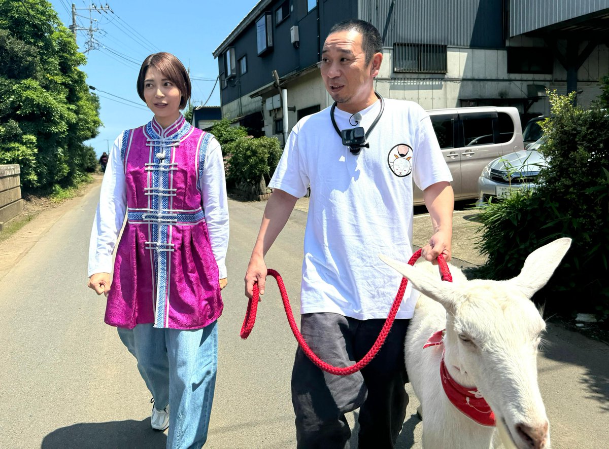 oricon's tweet photo. 『ヤギと大悟』2時間SPで復活❗️

北山宏光＆相武紗季が
ヤギのポポちゃんに振り回される !? 🐐🌱

ポポちゃんとの再会に“相棒”大悟は…
｢照れ臭かったね。ポポもそうやったと思う」
https://t.co/Co40SM3nPf

#ヤギと大悟 @yagitodaigo https://t.co/L8M5USOOee