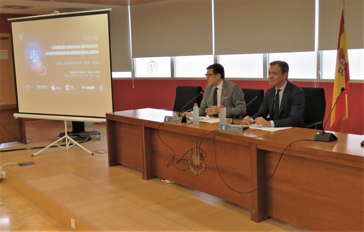 EFIAP_Murcia's tweet photo. 🆕 La @EFIAP_Murcia y la Unidad de Mediación Intrajudicial de Murcia organizan una Jornada en la Ciudad de la Justicia sobre "La Mediación contencioso-administrativa, una oportunidad para las administraciones públicas" 🧑‍⚖️

#EfiapPF24 https://t.co/ivtMwPSRcW