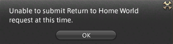 Callous_Carl's tweet photo. @FF_XIV_EN How about we look into why you claim we can go home on login screen but we can't. https://t.co/iPcy3PGejP