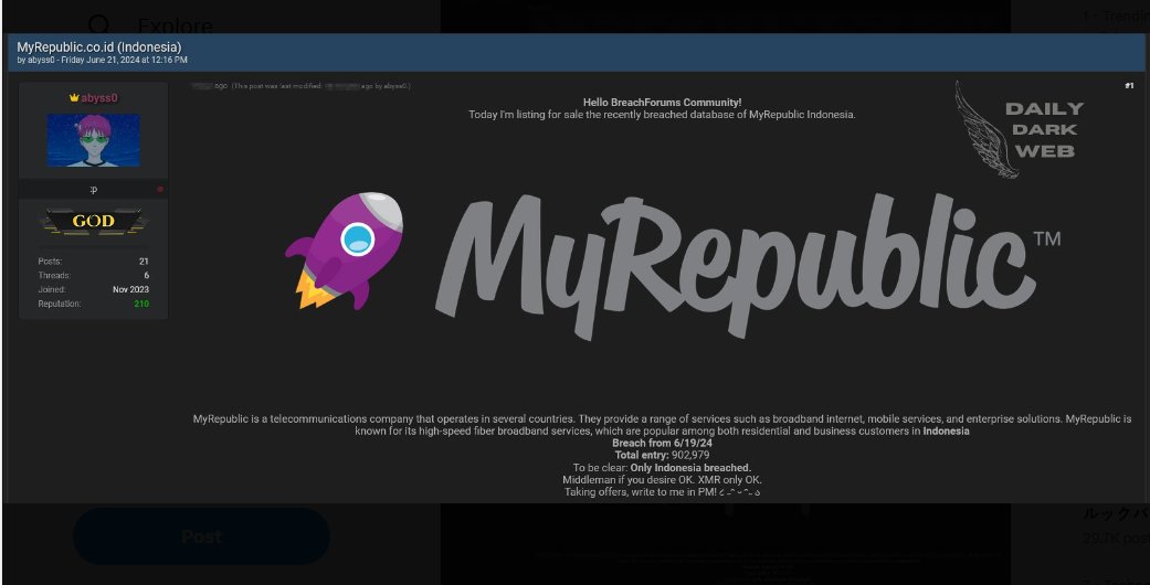 HilalBilal's tweet photo. @ID_MyRepublic oi my rep data pelanggan ke leak apa ada hubungannya sama internet mati total 4 hari belakangan ???? https://t.co/DzpN92rJvf