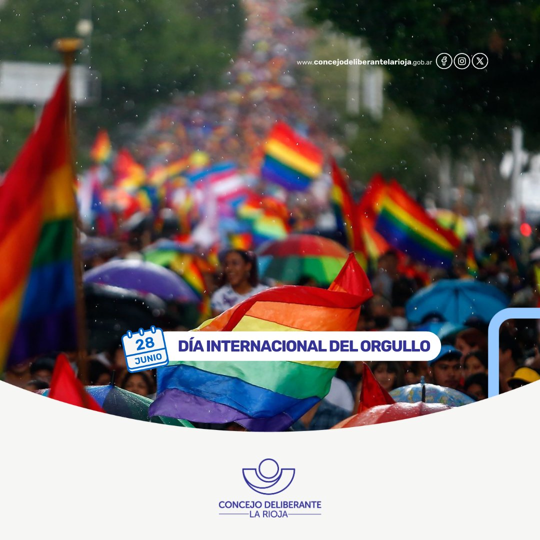 🏳️‍🌈 #DiaDelOrgullo. Las siglas LGBT significan la inclusión de los colectivos de Lesbianas, Gays, Bisexuales y Transexuales. La celebración consiste en una serie de eventos que los distintos colectivos realizan para luchar por la igualdad y dignidad.