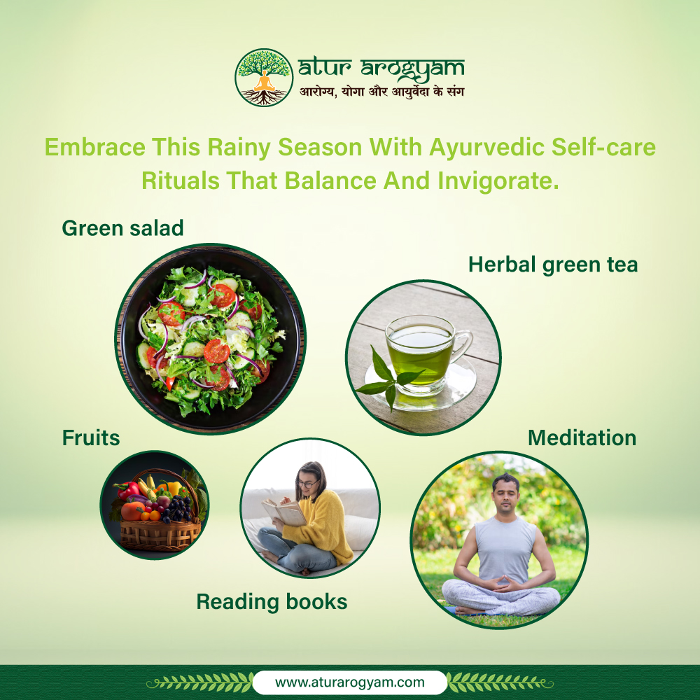 aturarogyam's tweet photo. Rainy days are nature's invitation to nourish your body and soul! 🌧️☕📚
Did you know that Ayurveda offers perfect self-care rituals for the monsoon season? 
visit: https://t.co/5r02wmdetQ
#AyurvedicWellness #MonsoonSelfCare #RainySeason #Meditation #SPAwalaPhantTea #AturArogyam https://t.co/aGi1EiZrCj
