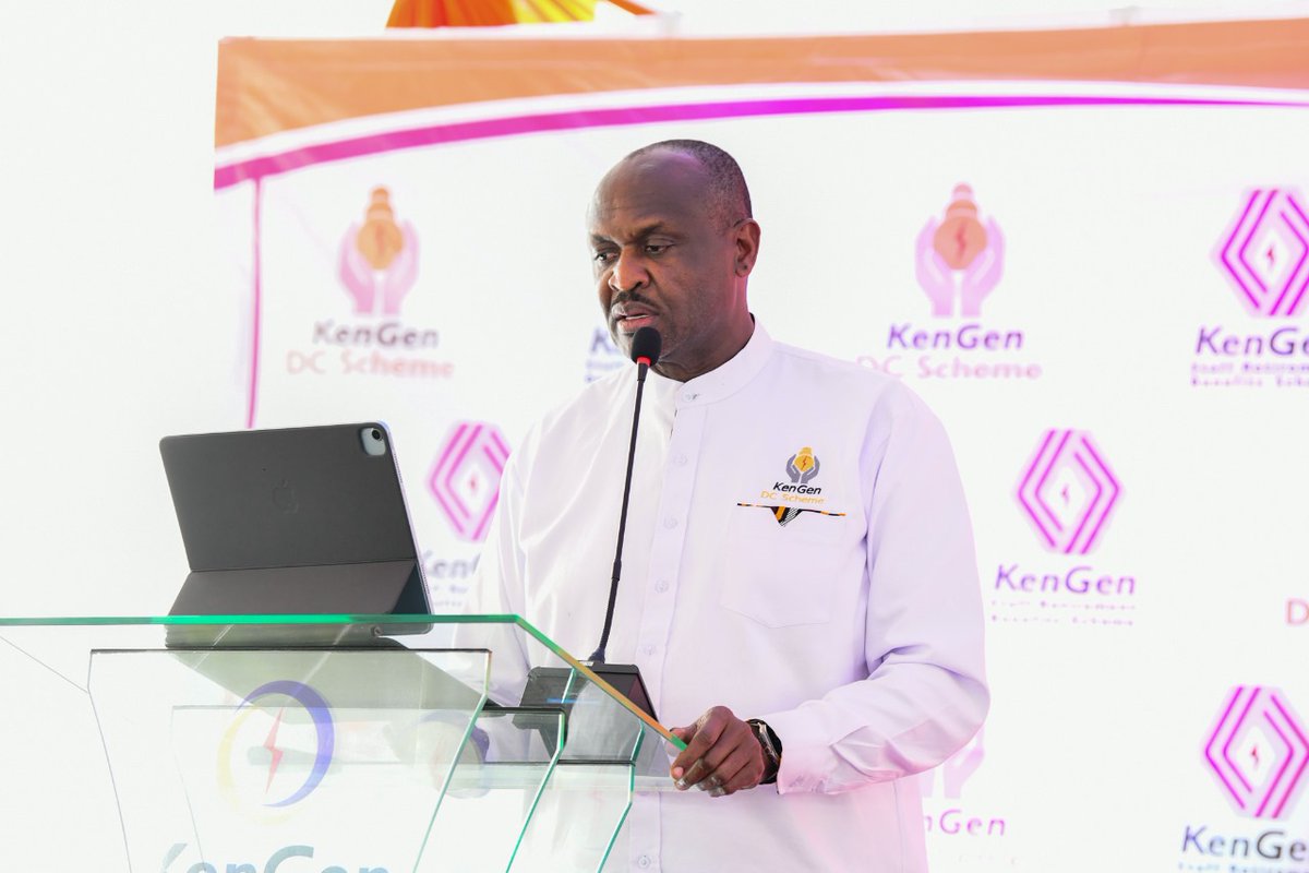 “Stakeholders engagement is at the core of our governance. We actively engage with our stakeholders to share information, obtain feedback, build trust through transparent and open communication channels.” <a href="/KenGenSRBS/">KenGen SRBS</a> DC Scheme Chairman, Ernest Nadome. #KenGenSRBSAGM2024 ^EM