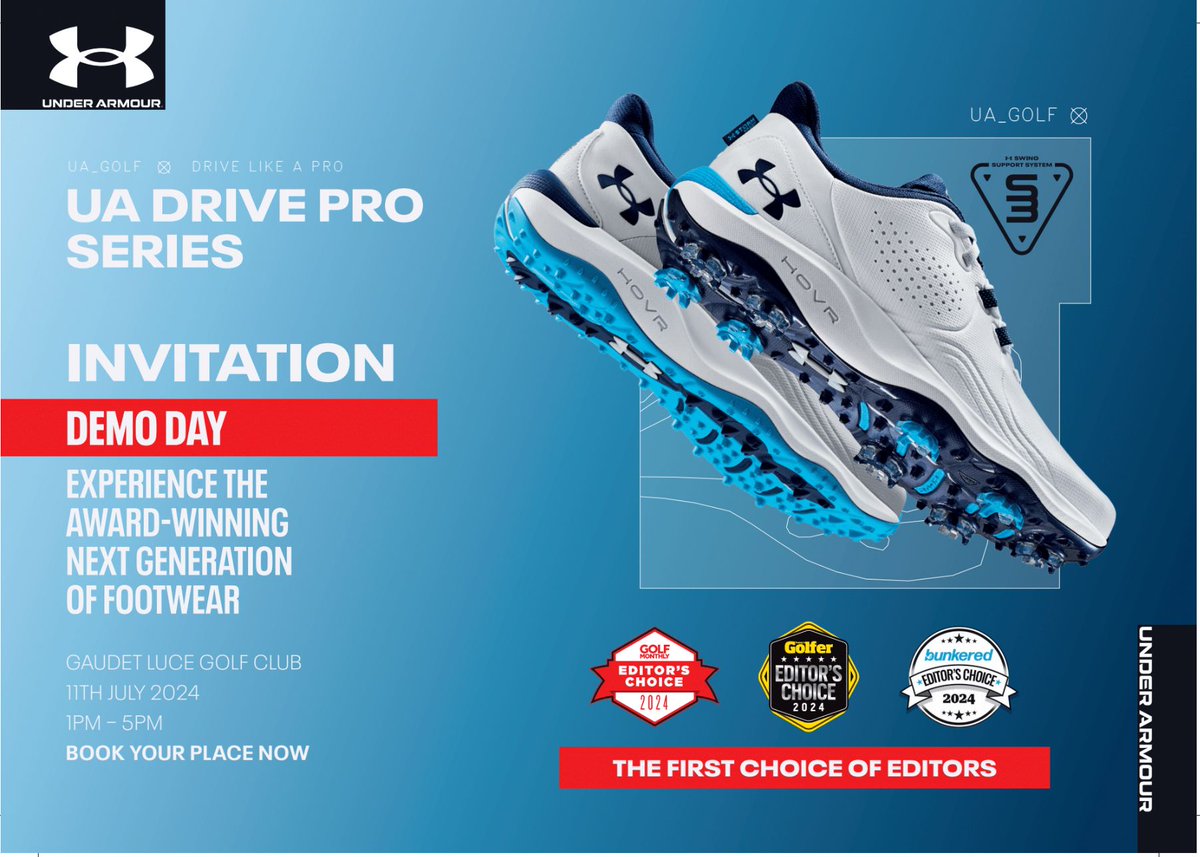Get ready to step into the future with Under Armour's award-winning next-gen footwear! 
Come join us on the 11th of July, from 1 to 5pm, and be part of the revolution. 👟 ⭐