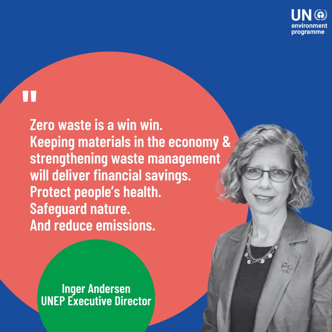 Tackling waste is part of the solution to the #ClimateCrisis, from reducing methane emissions in landfills to facilitating options to reuse materials + more.

<a href="/andersen_inger/">Inger Andersen</a> this week on the #PlasticsTreaty and other work to #BeatPollution: bit.ly/4cqCSUA