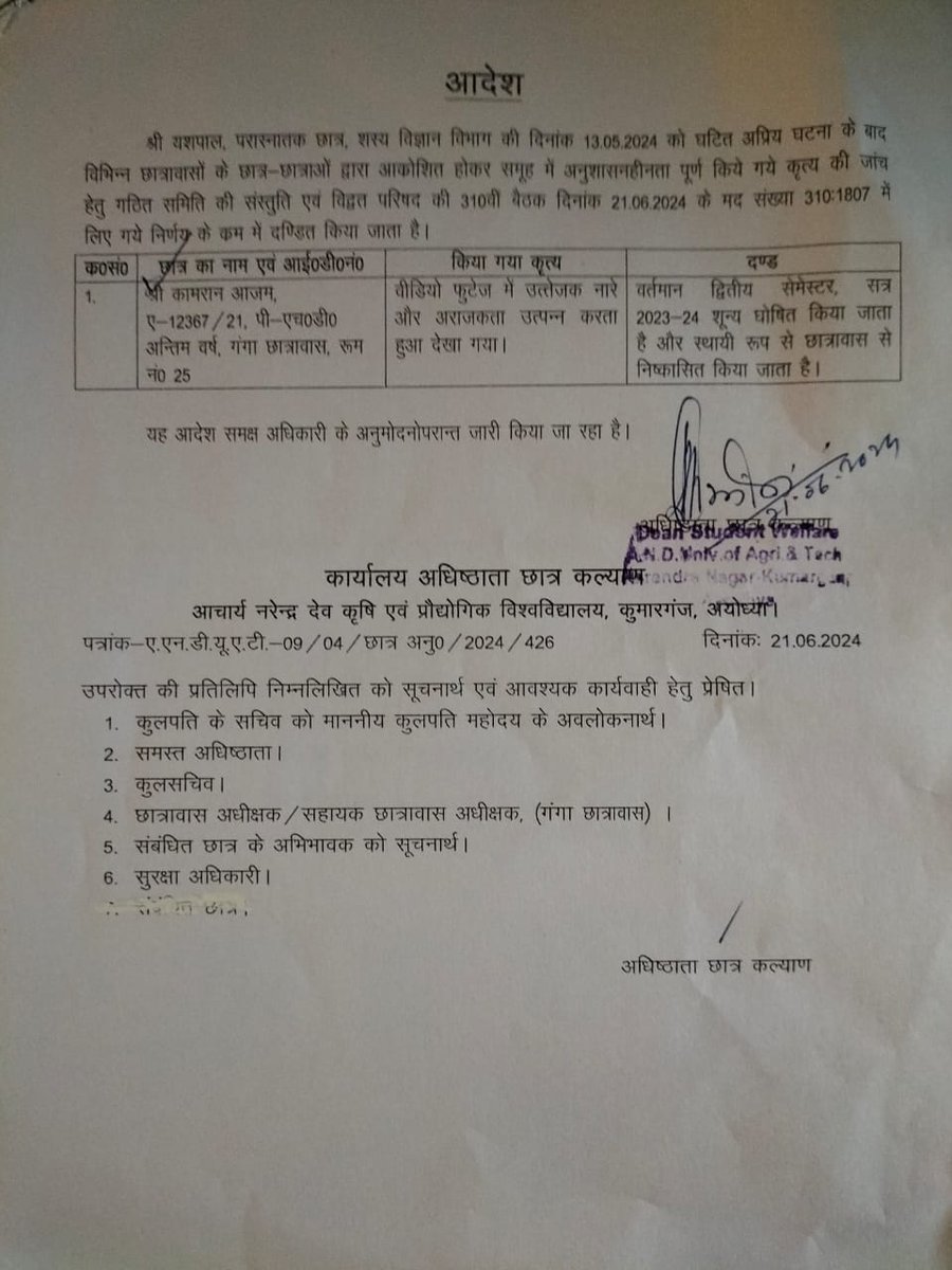 दुखद घटना के बाद छात्रों पर एकतरफा कार्यवाही और भी ज्यादा दुखद है।
