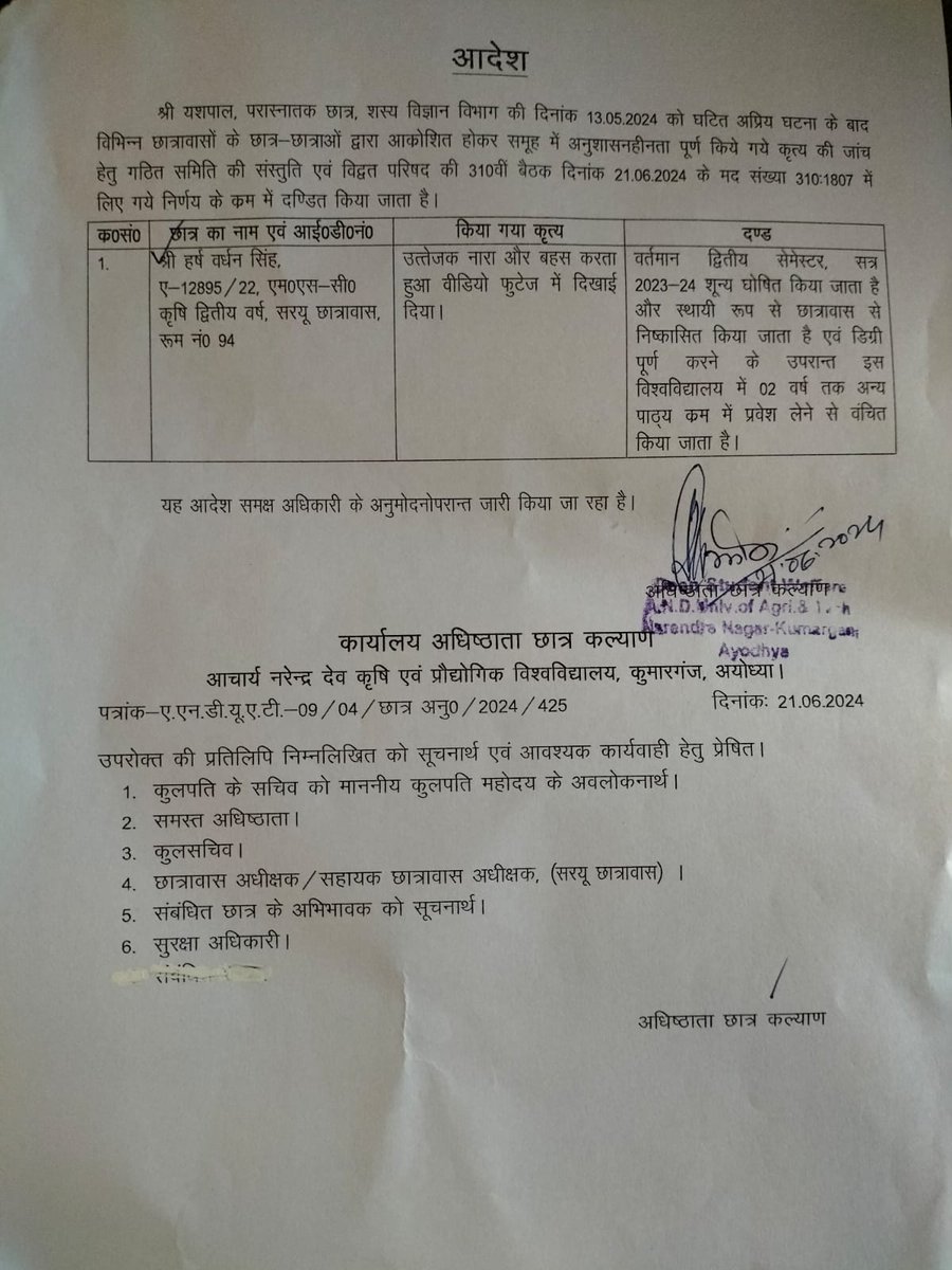 MaruteshY's tweet photo. दुखद घटना के बाद छात्रों पर एकतरफा कार्यवाही और भी ज्यादा दुखद है। https://t.co/Opv5tARbG8