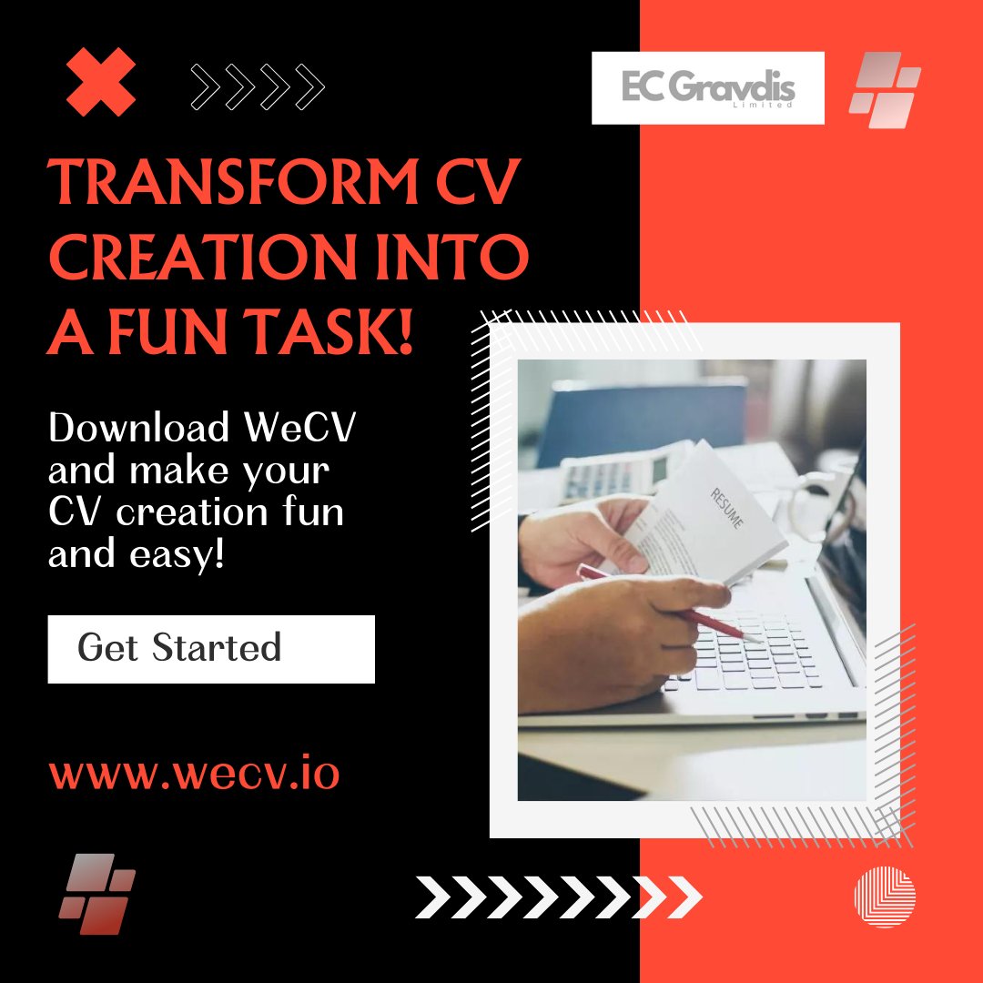 ec_gravdisltd's tweet image. Enjoy a seamless, enjoyable experience as you build a professional CV that opens doors to new opportunities.  #cvbuilder #bestcv