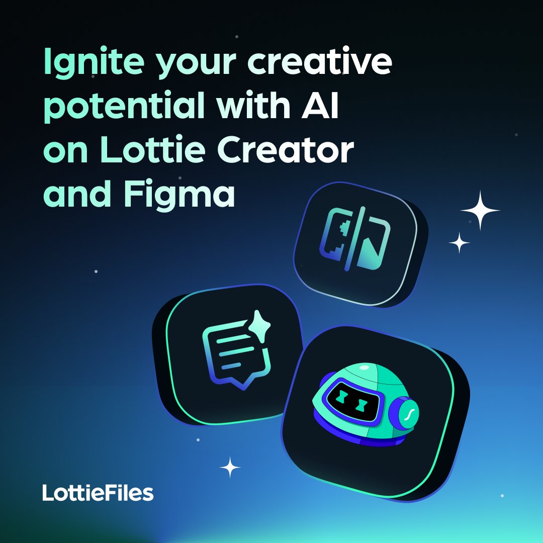 Boost your motion design workflow with AI in <a href="/figma/">Figma</a> and Lottie Creator! 🚀 

Discover tools that can transform your concepts into reality, helping you overcome any creative challenge. 

Explore LottieFiles' AI tools at  lottiefiles.com/ai.