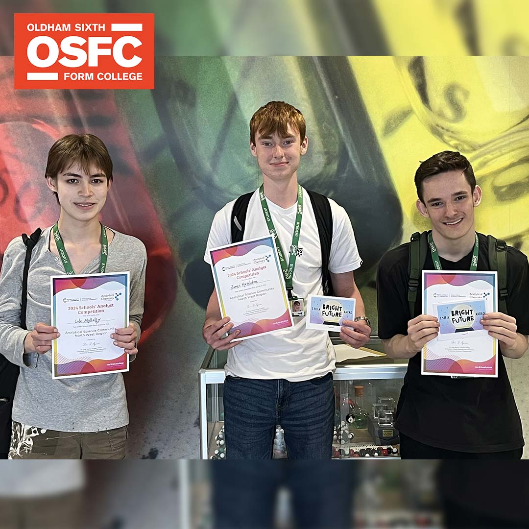 OSFC_Info's tweet photo. 8 teams of Year 12 Chemistry students recently took part in the RSC Schools' Analyst Competition. One team made it through to the North West second round &amp; were crowned regional champions for the second year in a row, with the highest score too!

#WeAreOSFC https://t.co/ReD7mZKbk6