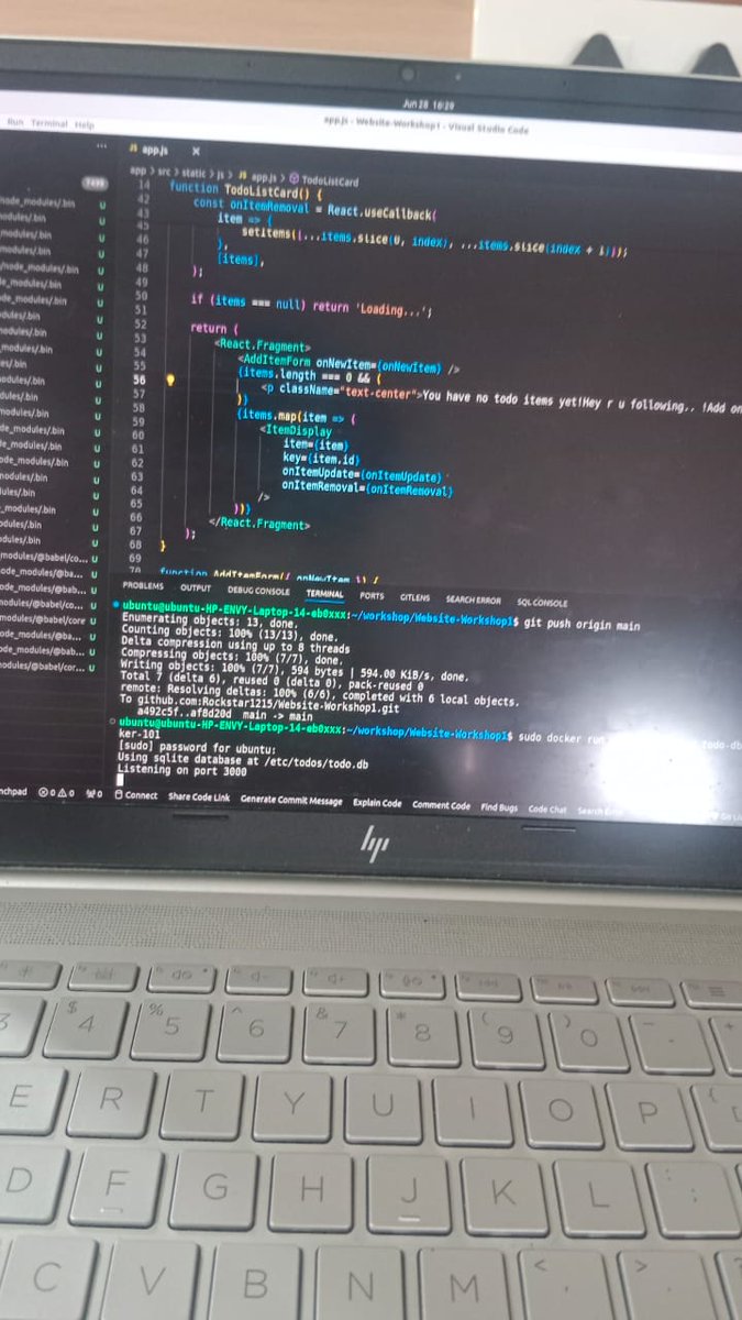 rocksta_r7's tweet photo. @UniCourtInc #WEBSITE2024 #UniCourtWorkshops
Had a amazing hands on session on Docker I got to know more about of Docker basic commands,Containers and image ,basic linux command ,commands in Dockerfile and How to deal with error ,Diff. flags -dp,abt git,persisting db. worth it🔥 https://t.co/gj1BFLyDwN