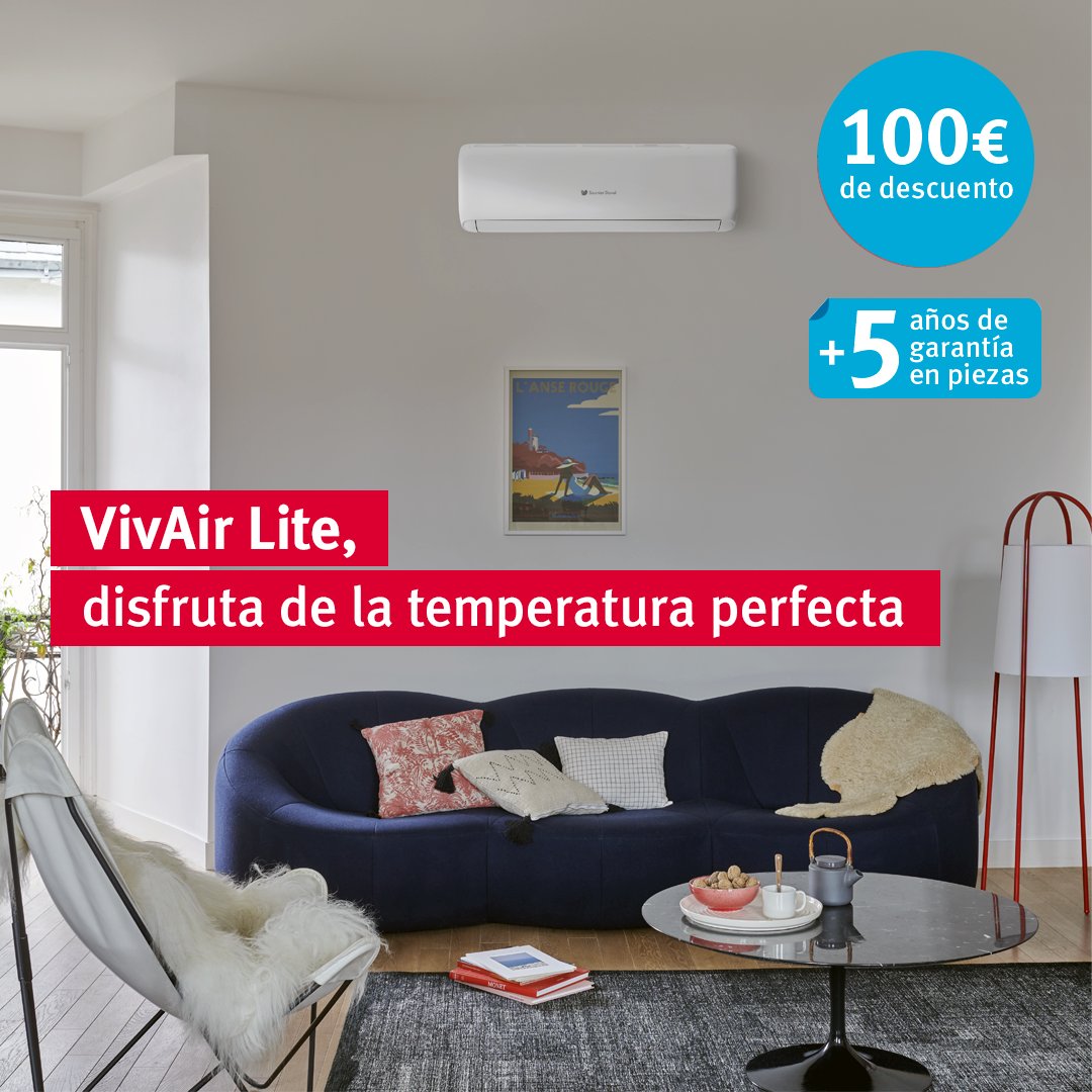 El confort no consiste en "estar fresquito" 🥶 ni "estar calentito" 🥵; sino en estar "a gustito" 😊. Este verano, disfruta del verdadero confort con nuestros equipos de #aireacondicionado VivAir Lite.  

👉 bit.ly/3UfiQ8U 

#SéInconformista #SiempreATuLado #saunierduval