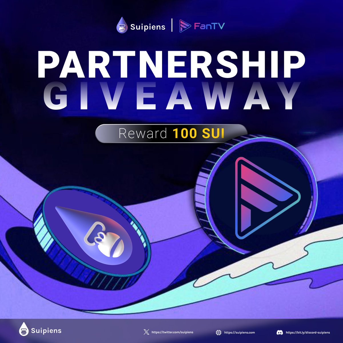 suipiens's tweet photo. 📢 PARTNERSHIP ANNOUNCEMENT 🤝

We’re excited to share that @suipiens has teamed up with @FanTV_official! 

📽️ FanTV is a fantastic video streaming and sharing platform where you can earn exciting rewards for watching, sharing, and creating videos.

💰 To celebrate our partnership, FanTV is giving away 100 $SUI to 10 lucky winners who complete these simple tasks:

1⃣ Follow @FanTV_official & @Suipiens & @prashan_agarwal 
2⃣ Like + Repost
3⃣ Download FanTV app at:  https://t.co/u9sQspC8X9
4⃣ Comment your screenshot in the FanTV app

📅 Event Duration: 6/28 - 7/1

Join Now! 

#Sui #Suipiens