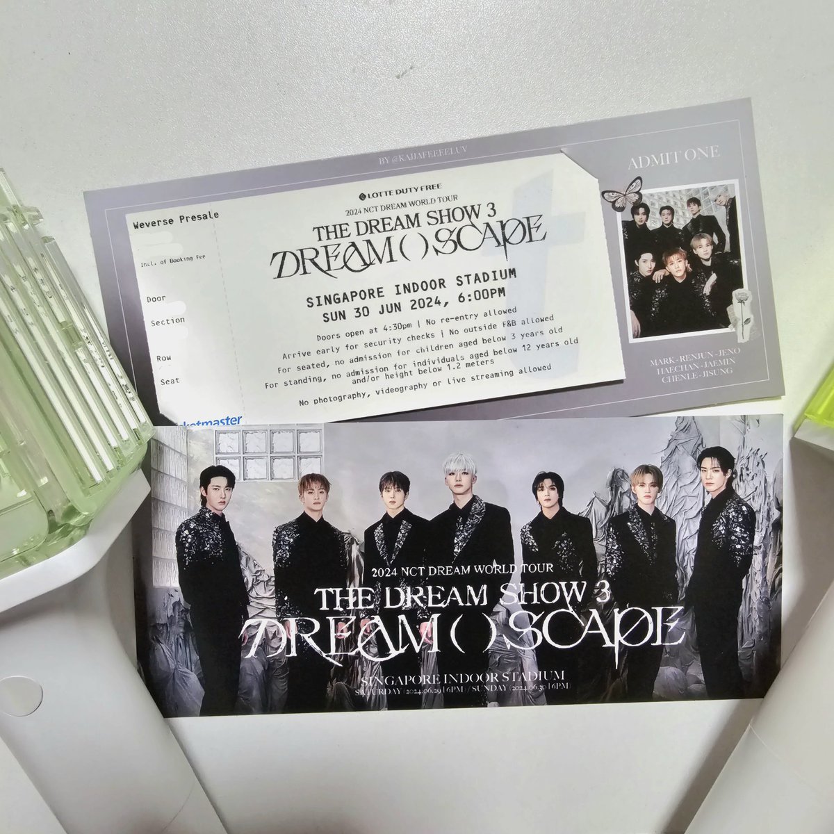kajjafeeeeluv's tweet photo. tds3 in sg 🤍

ticket holder by @kajjafeeeeluv

☆ 29/6 &amp; 30/6
☆ singapore indoor stadium
☆ time tba

~ rt &amp; show this tweet with your physical ticket!
~ limited qty
~ strictly 1 per person

see you! 💌

#TDS3inSG
#TDSINSG_fs
#THEDREAMSHOW3 
#NCTDREAM_THEDREAMSHOW3_SINGAPORE https://t.co/qsgDWyOqN8