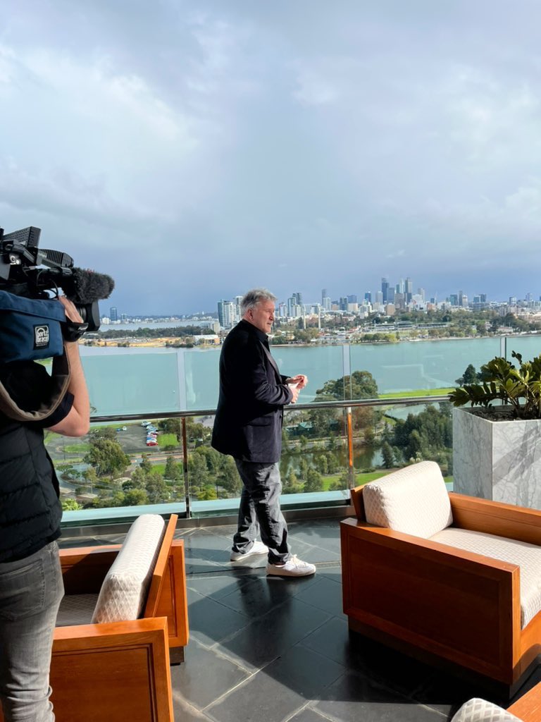 ambersheldon's tweet photo. I get to work on some pretty cool things (or sigma as my 15yr old says) spending the day with Anthony LaPaglia on Wednesday in Perth ahead of his performance in August in Death of a Salesman was so sigma ! https://t.co/pwhTiHPEXF