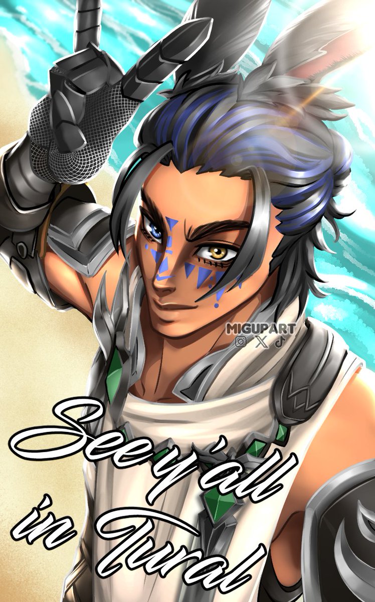 migupart's tweet photo. Dawntrail ready! #FFXIV #FFXIVART https://t.co/SXExh3ciN5