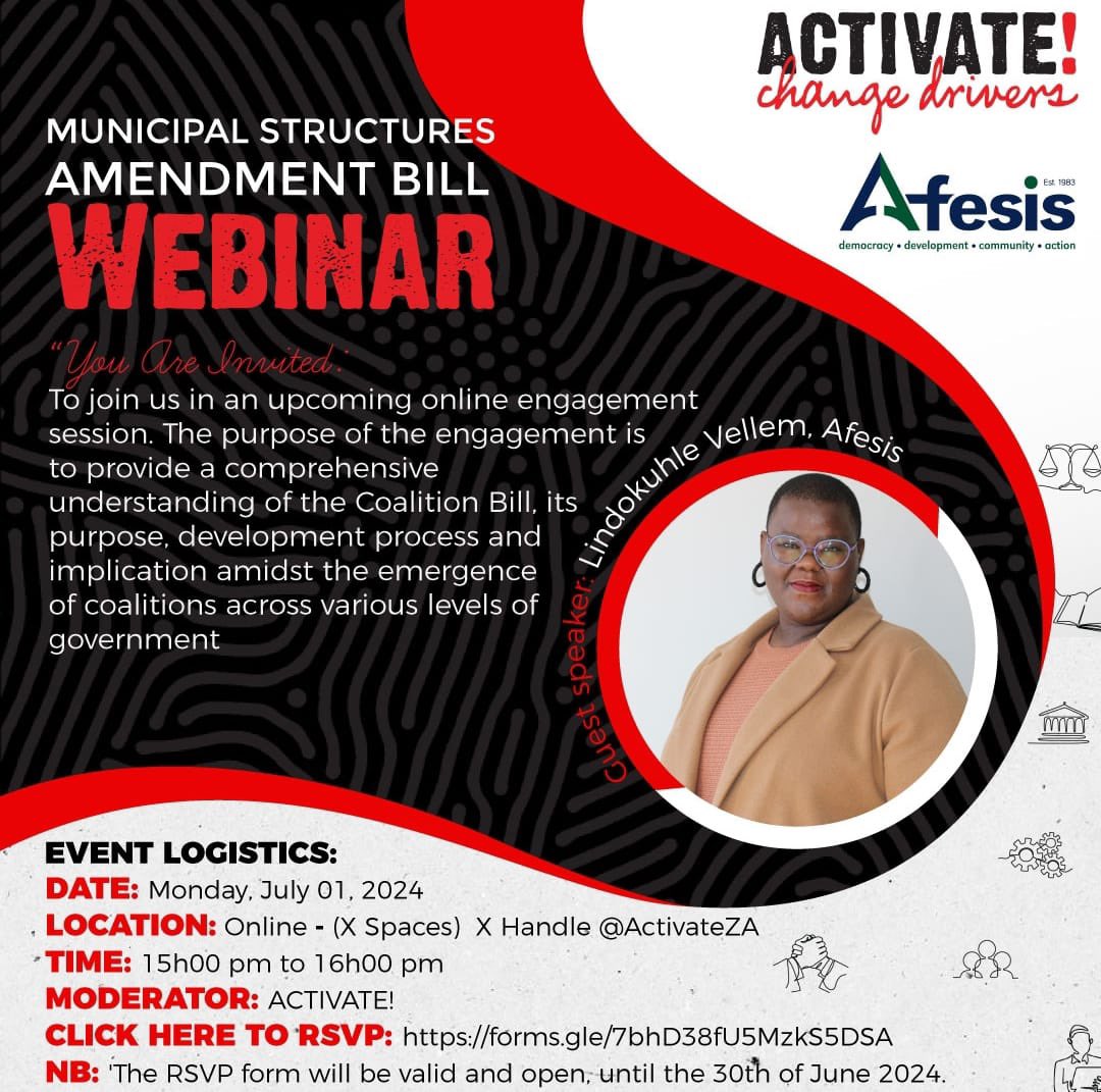 Note that the RSVP form will be open until Sunday, the 30th of June 2024. 

RSVP using this link👉 forms.gle/7bhD38fU5MzkS5…. 

The first 20 activators to RSVP will receive data subsided to attend the engagement. 

This Thought Leader engagement is open to everyone interested to