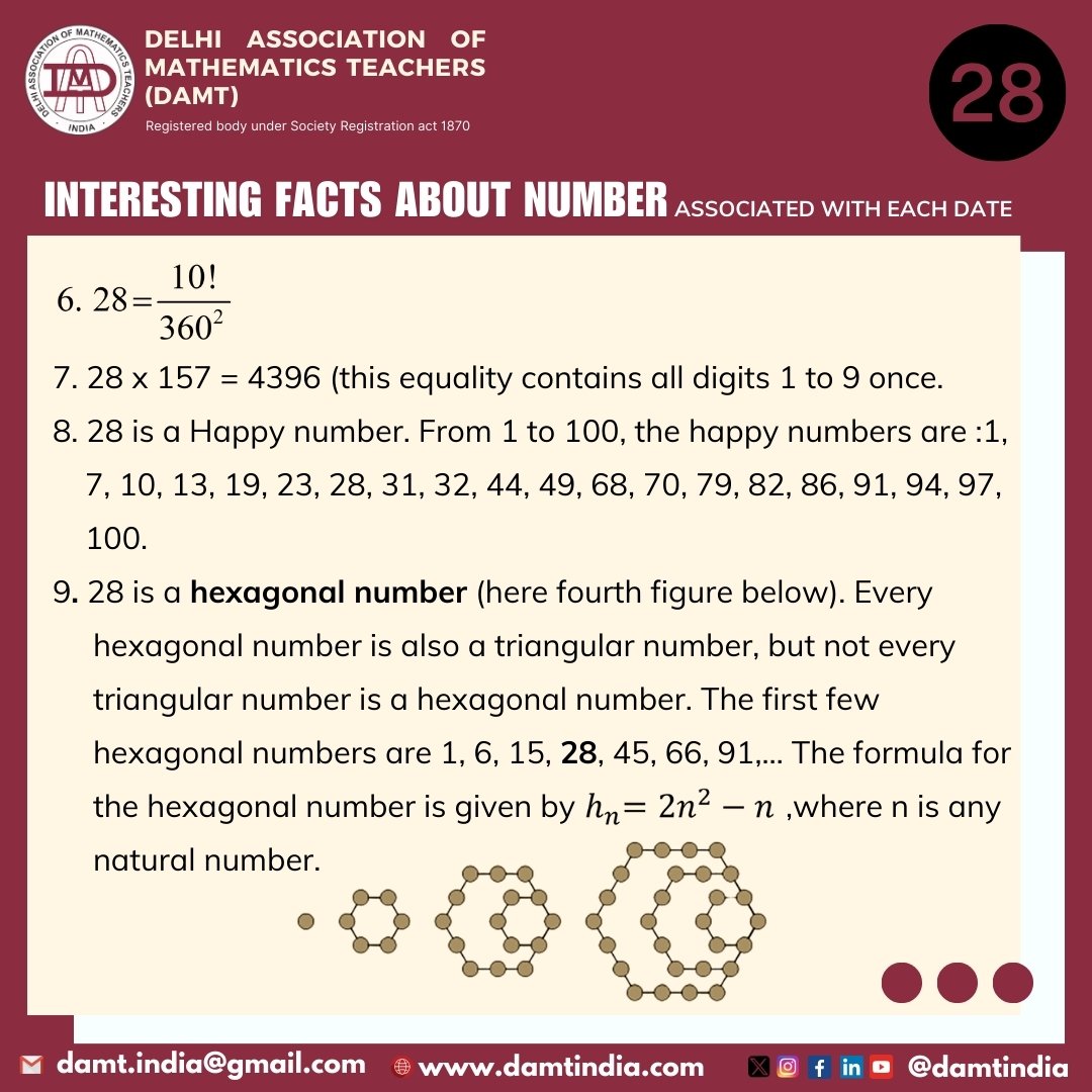 Delhi Association of Mathematics Teachers India tweet media