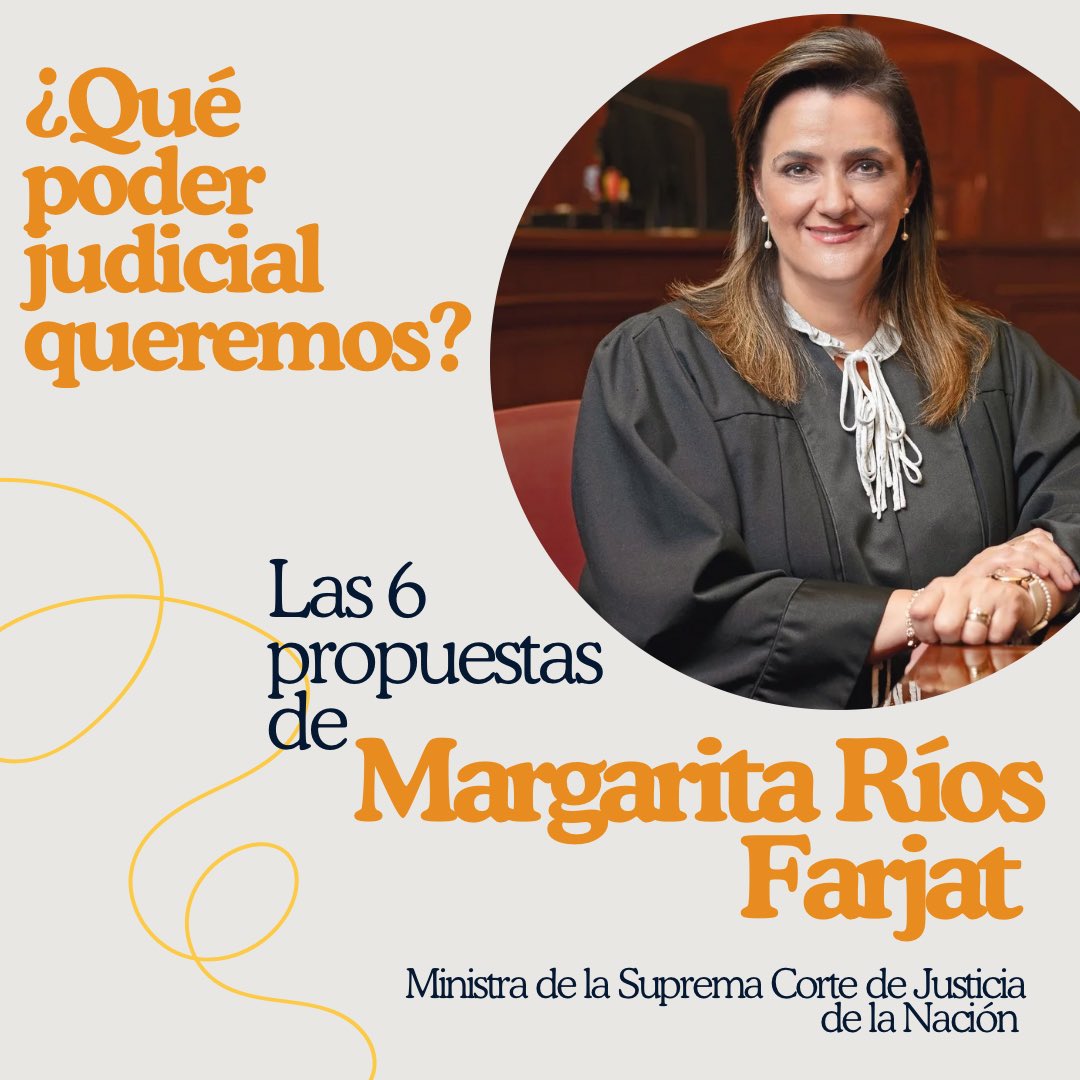 r_ibrain's tweet photo. Aquí van las 6 propuestas que la Ministra @MargRiosFarjat compartió en el Diálogo Nacional para las Reformas Constitucionales al Poder Judicial. https://t.co/EY927FimME