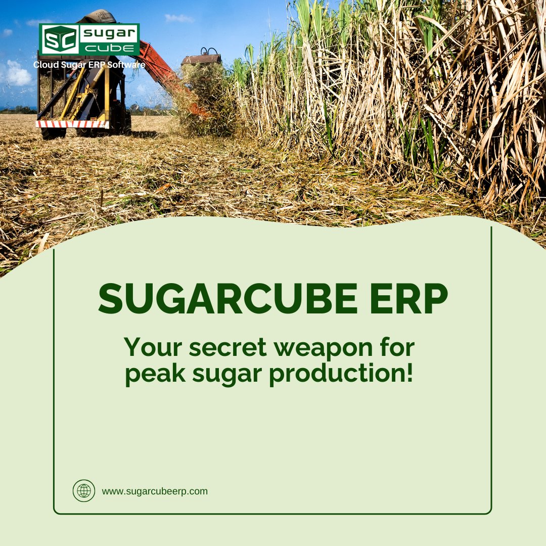 SugarERP's tweet image. Tired of bitter margins in sugar production?
SugarCube ERP is the sweetest solution!  Boost efficiency, optimize processes, and make data-driven choices. Increase yield &amp;amp; profitability. Request a demo today! 
sugarcubeerp.com
#SugarProcessing #ERP
