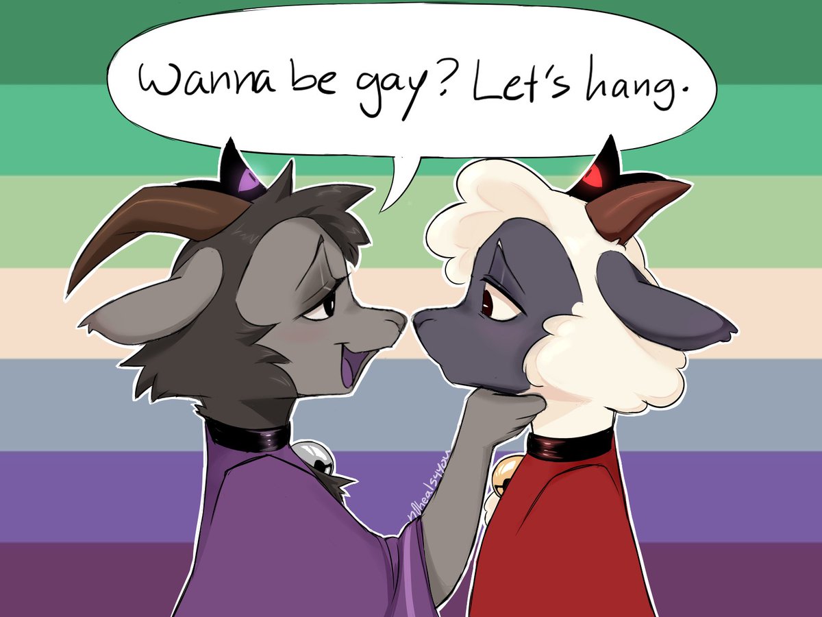 n0heals4you's tweet photo. Here's my contribution for pride month. #cultofthelamb https://t.co/I7ODtoipRF