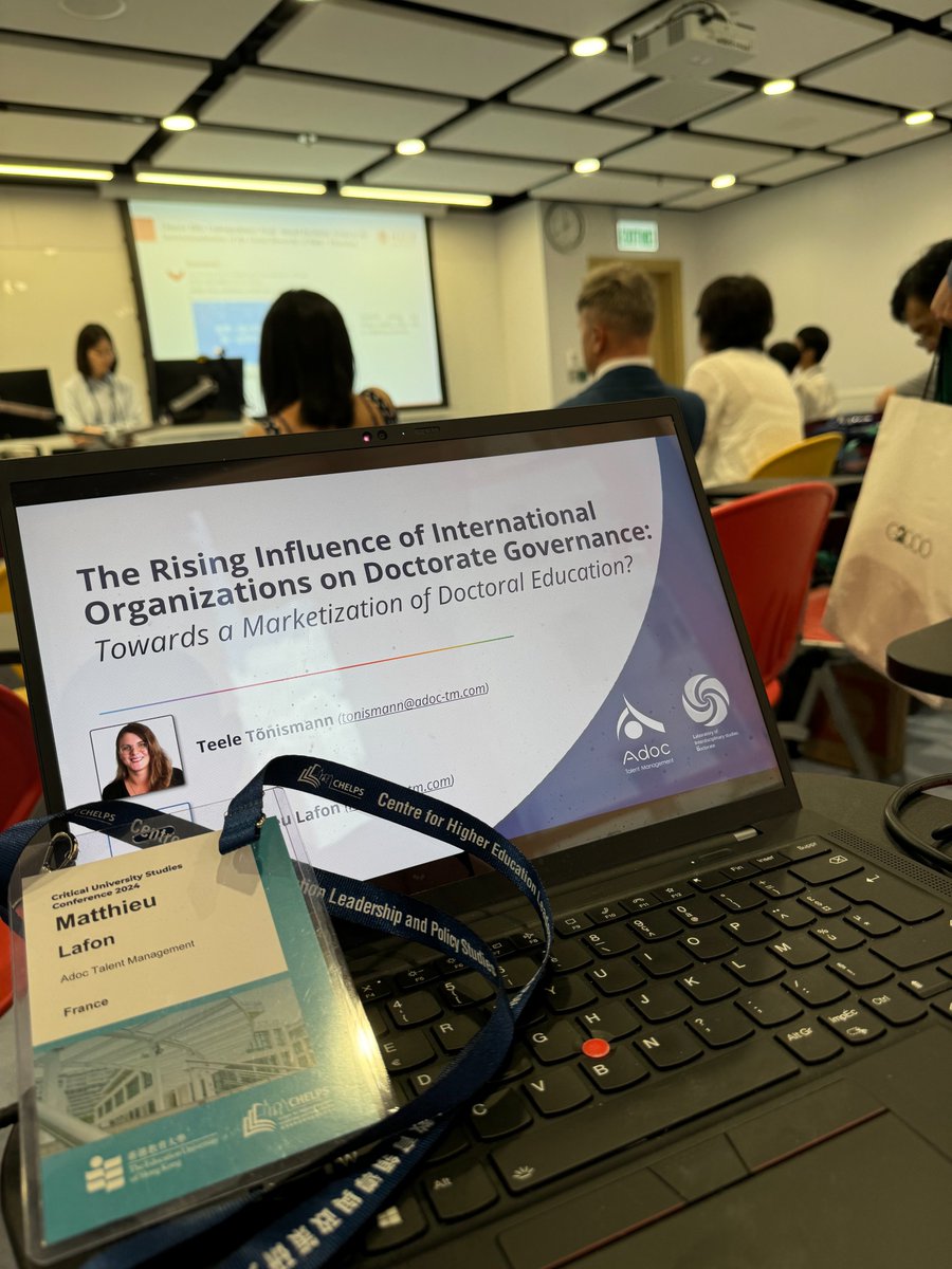 AdocTalentManagement (@adoctm) on Twitter photo Matthieu Lafon, PhD attended the Critical University Studies Conference 2024, held from June 19 to 21 at The Education University of Hong Kong.
At this conference, he had the opportunity to present two papers from the <a href="/LID_LabDoc/">Laboratoire Interdisciplinaire sur le Doctorat</a>’s research.
cusconf.com
#research Matthieu Lafon, PhD attended the Critical University Studies Conference 2024, held from June 19 to 21 at The Education University of Hong Kong.
At this conference, he had the opportunity to present two papers from the <a href="/LID_LabDoc/">Laboratoire Interdisciplinaire sur le Doctorat</a>’s research.
cusconf.com
#research
