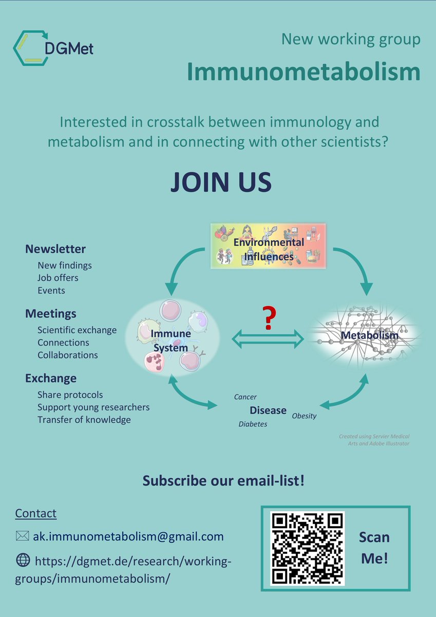 Interested in #immunometabolism and seeking for a network to connect with other scientists? Join the new working group Immunometabolism in the German Society for Metabolome Research (DGMet), founded by two young female scientists Laura Schlautmann and Theresa Wagner. #limes_wis