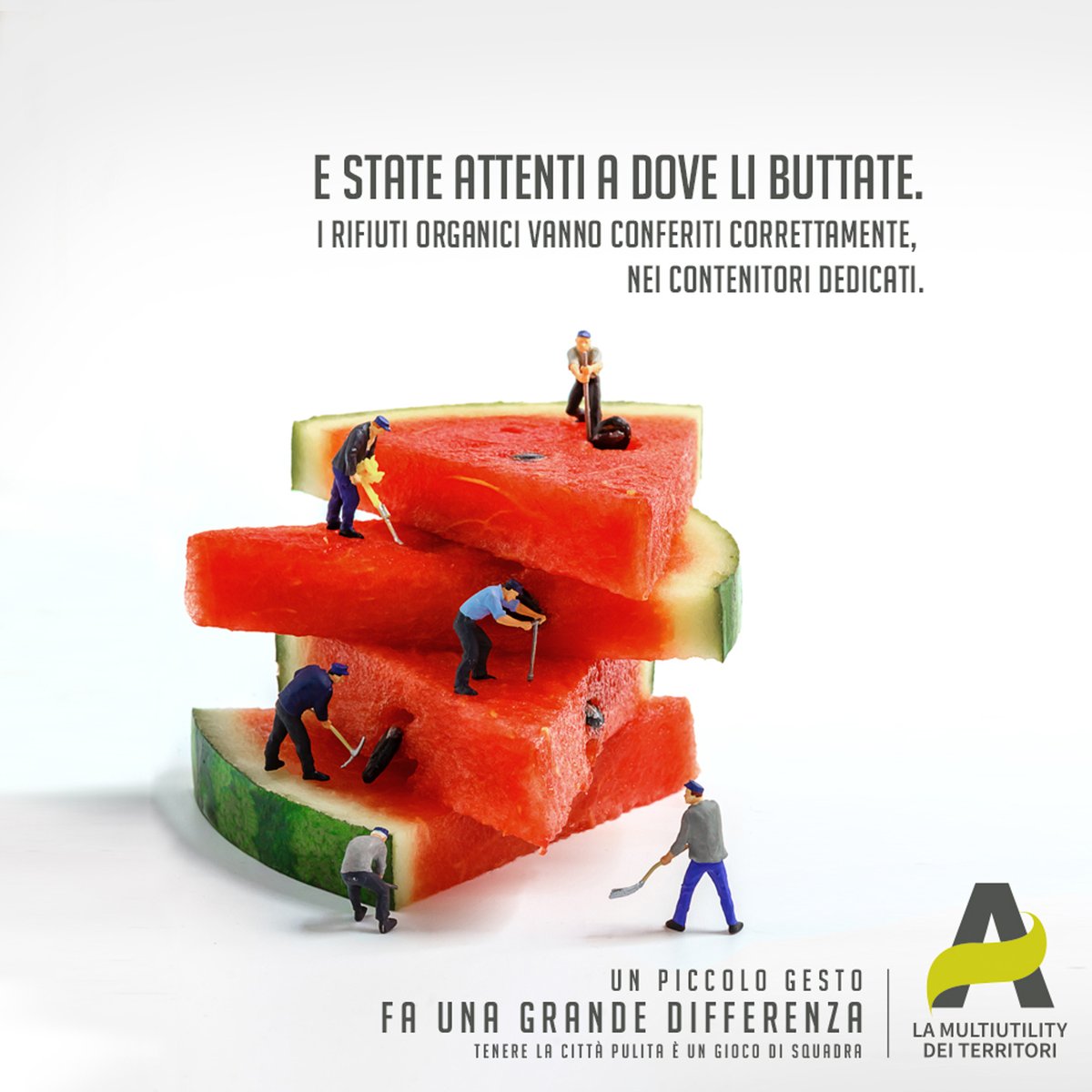 Una regola importante da seguire per rendere la frutta ancora più dolce: la buccia, i semi, gli scarti, vanno conferiti correttamente nell’organico.

#AliaMultiutility #aliaserviziambientali #UnPiccoloGestoFaUnaGrandeDifferenza