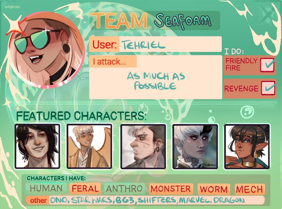 Tehriel_'s tweet photo. See you in the trenches guys #artfight #artfight2024 https://t.co/pIRXX7Zl0T