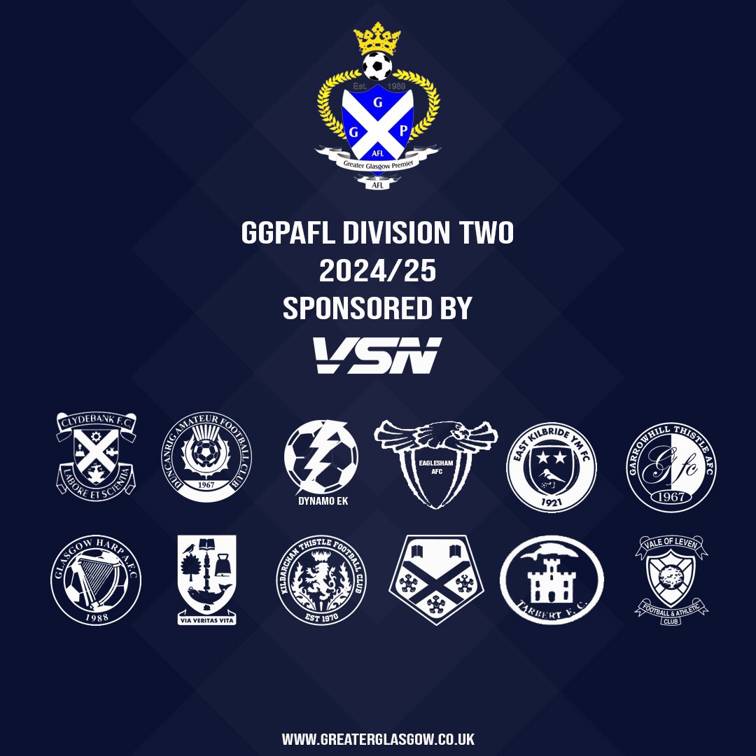 Confirmation of Division Two for next season following our promotion