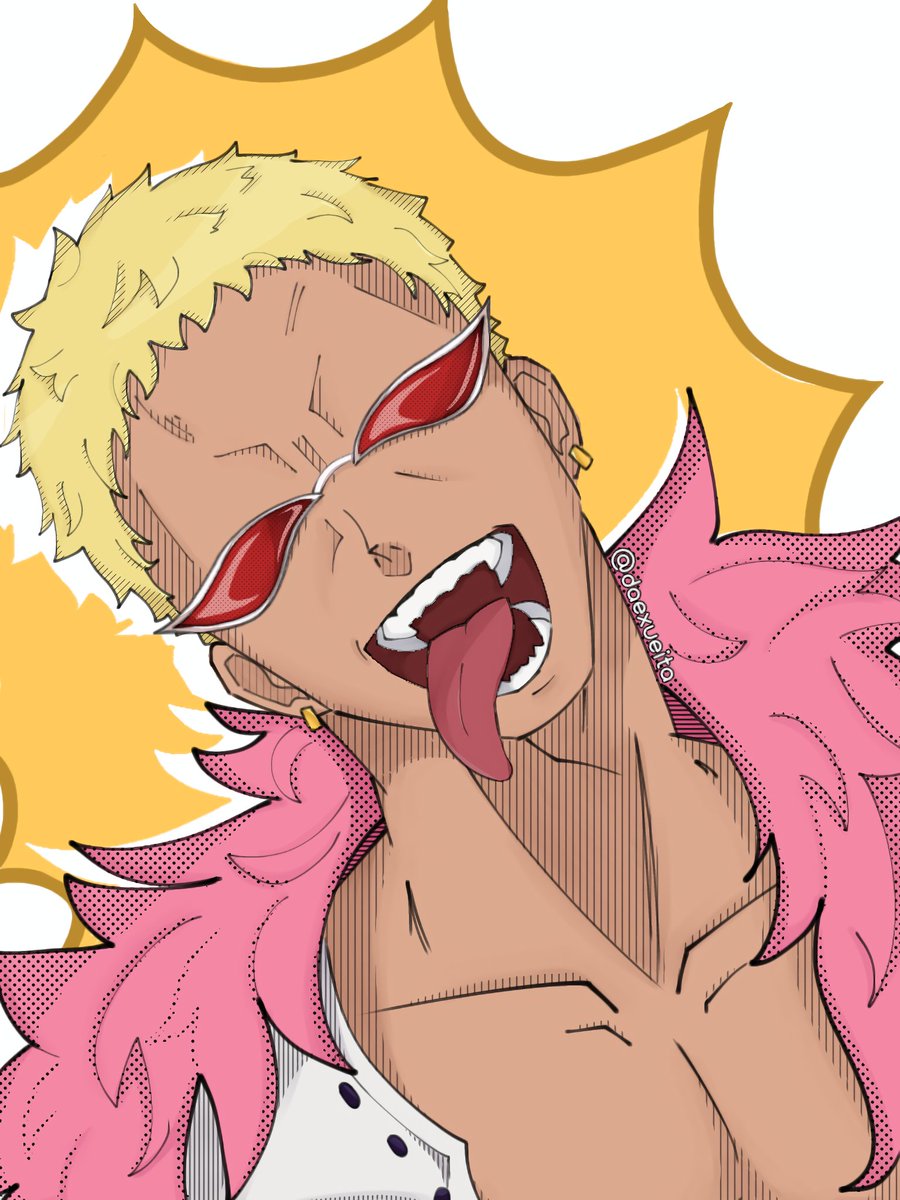 can someone match his freak

#ONEPIECE #doflamingo