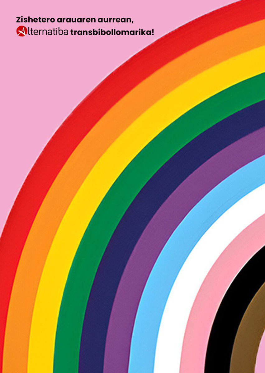 🏳️‍🌈🏳️‍⚧️ Gaur, ekainak 28, heteropatriarkatua sustengatzen duen zisheteronormatibitatearen aurka diharduten horien memoria oroitzen dugu berriz gaurkoan.

Por un mundo con todos los derechos para todas las personas LGTBI!

Zishetero arauaren aurrean, alternatiba transbibollomarika!