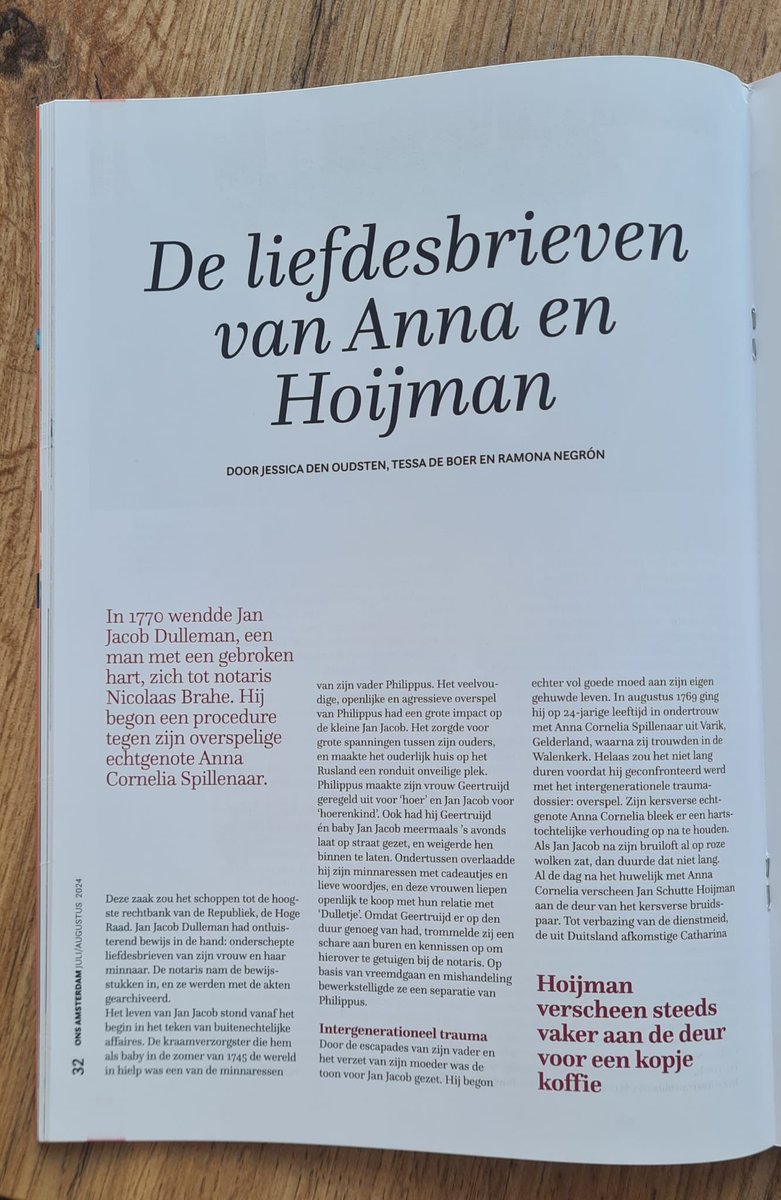 ramonanegron's tweet photo. Nieuw artikel in @OnsAmsterdam met @JessicaOudsten en @Krabbelmuur over de liefdesbrieven van Anna Cornelia Spillenaar en Jan Schutte Hoijman. Anna schreef hem: 

“lieve gesuykerde, ik bemin u als de appels mijner ogen, sonder u is ‘t mij onmooglijk te leven”. https://t.co/fljtjLszHa
