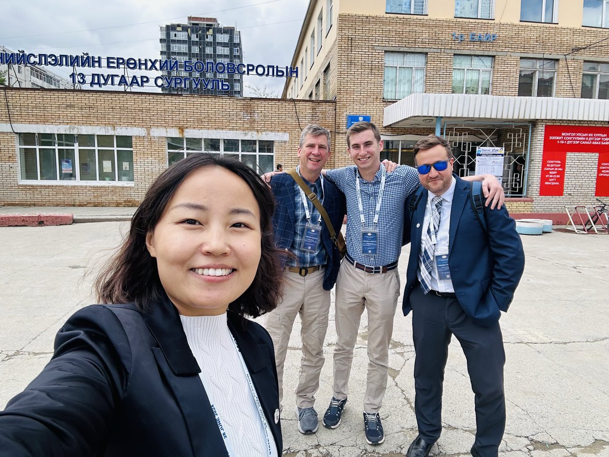CraigCastagna's tweet photo. Happy Election Day! @IRIglobal is honored to be touring #Ulaanbaatar polling stations and observing voting across different parts of the city. We witnessed orderly voting, professional poll workers, poll watchers from different political parties, and lines of #Mongolian voters https://t.co/Aj8N9ll4v1