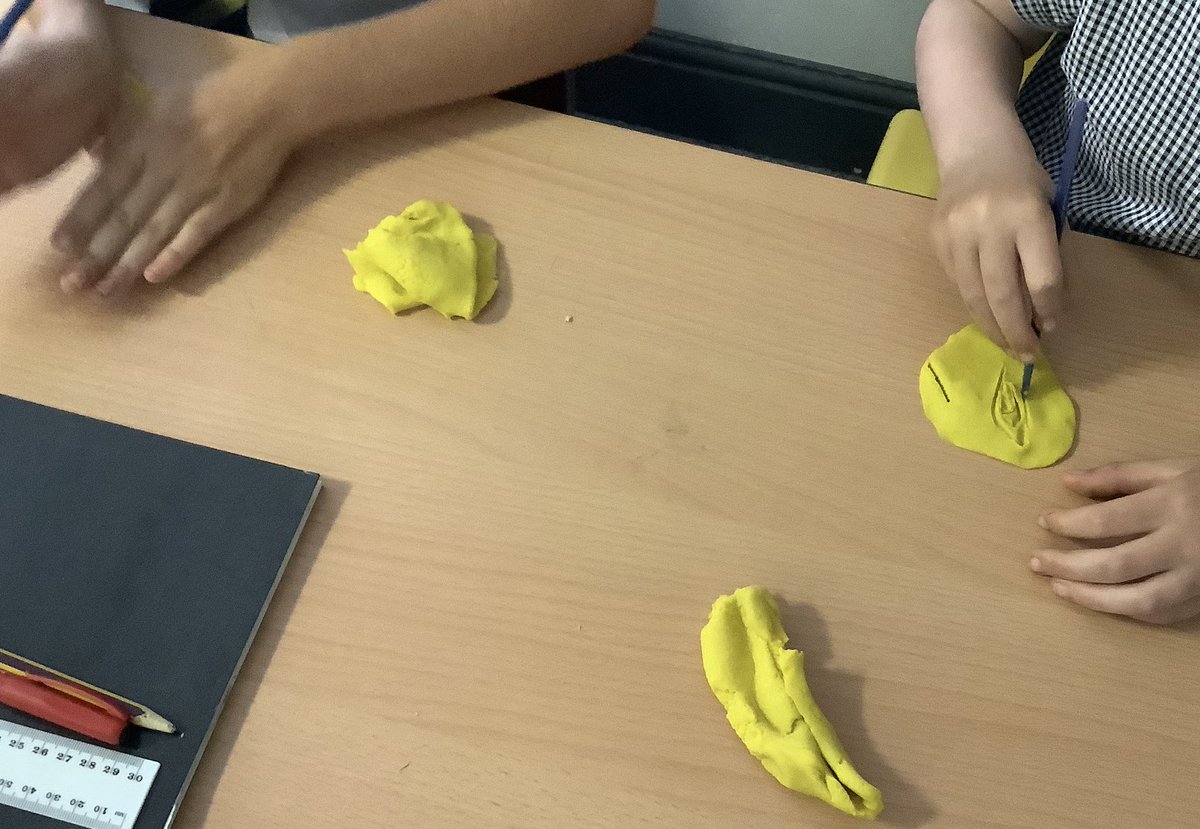 Intense focus in Y4 art, practising sculpting techniques ahead of using clay next week. <a href="/CroxtethC/">CroxtethCPS</a>