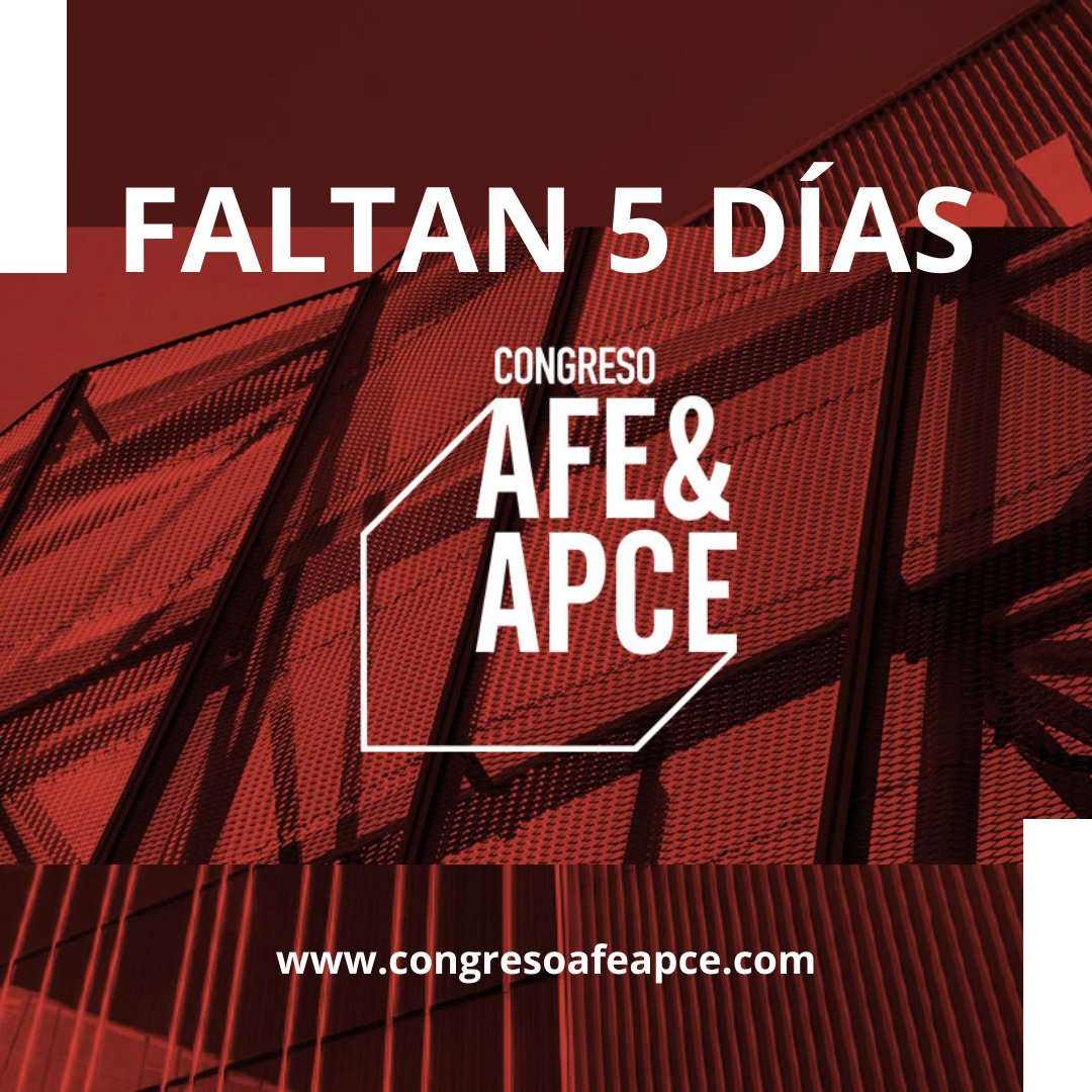 ¡Quedan 5 días! 🎉 El impacto económico del turismo de congresos y ferias en España alcanza los 19.638 millones de euros. No te pierdas el Congreso <a href="/AsocFeriasEsp/">Asociación Ferias Españolas</a> - <a href="/APCE_Congresos/">Asociación de Palacios de Congresos de España</a> en <a href="/BEC_Bilbao/">BEC</a>.

ℹ️ Más info: i.mtr.cool/jczgnfnure  

 #legadosquetransforman #congresoAFEAPCE