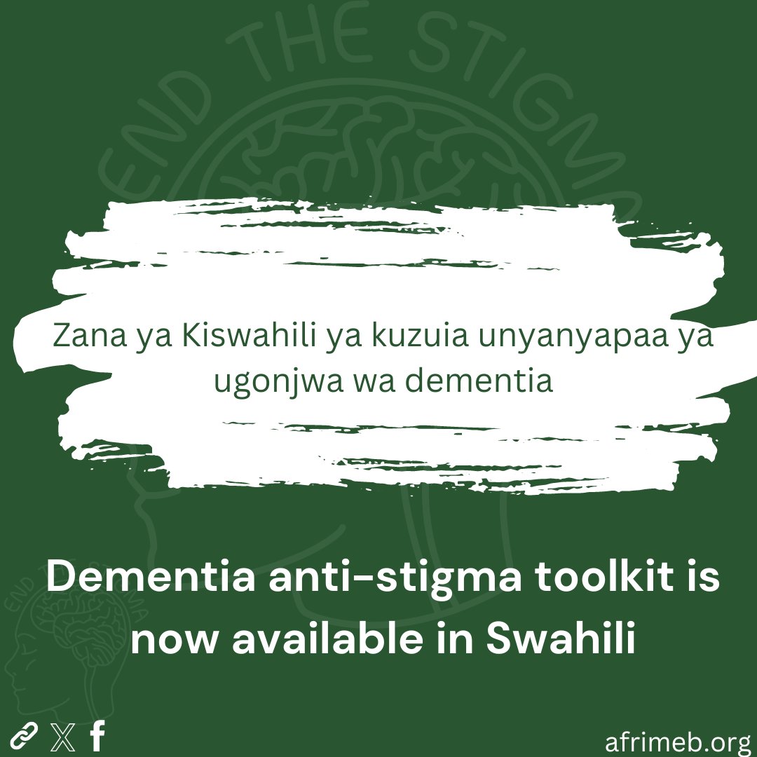 Hayawi hayawi 🥳🥳Baada ya miezi kadhaa ya kujitahidi kutengeneza zana ya Kiswahili ya kuzuia unyanyapaa ya ugonjwa wa dementia, tuna furaha kwamba sasa tunaweza kushiriki nyenzo hii.