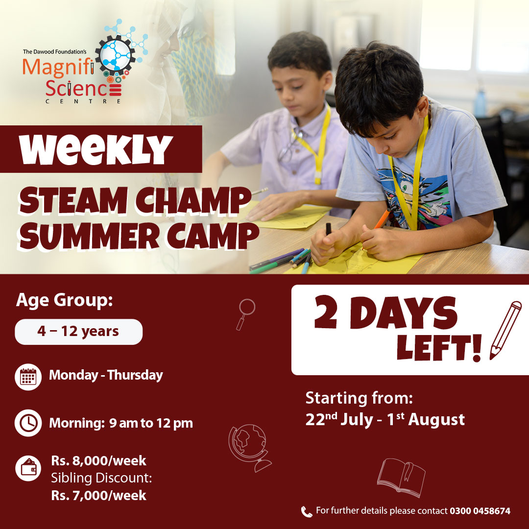 Only 2 days left to register for TDF's MagnifiScience Centre's Weekly STEAM Champ Summer Camp! Through this program and our experiential learning environment, your child will develop a passion for scientific discovery.

Registration link: 
shorturl.at/CaFmk
