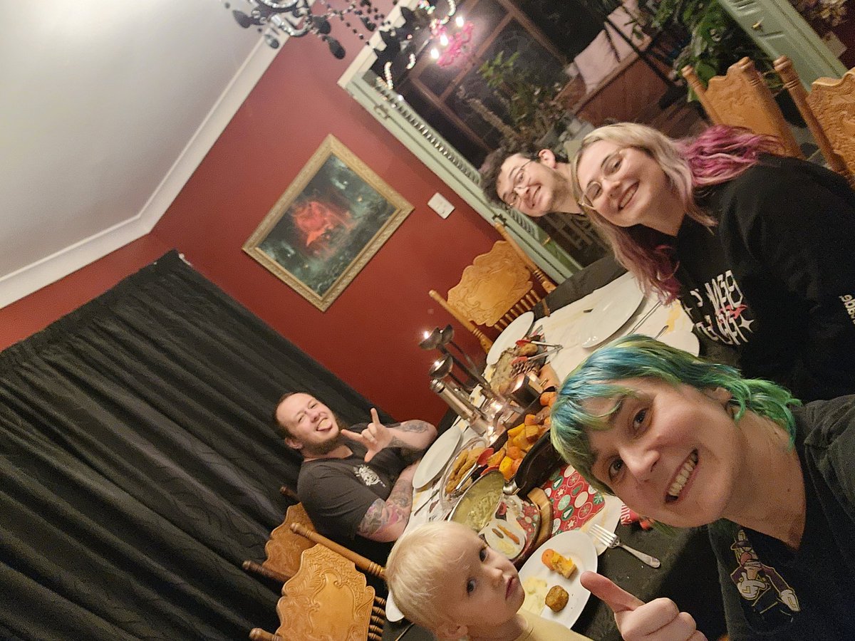 Our sick solstice feast last weekend. 🩶