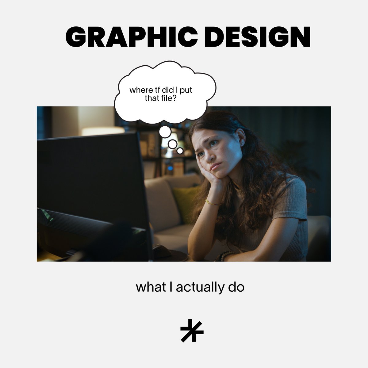 Happy Friday! Here's another of our graphic designer memes to get you through to the weekend.

Let us know in the comments-  what does everyone think you do / what do you actually do?😅

#graphicdesign #graphicdesigner #relatable