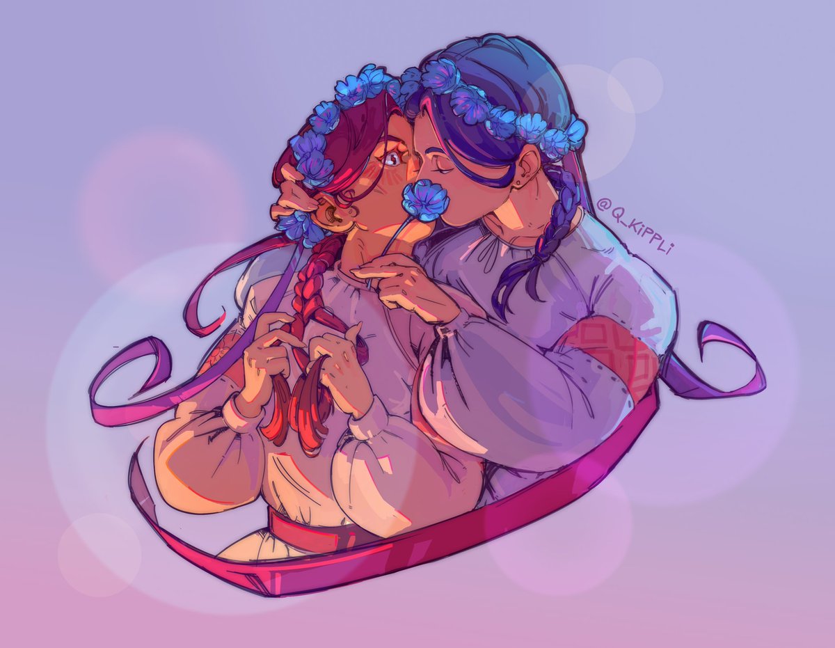 Ukrainian yuri is blooming🩵
#украрт #арткозацтво