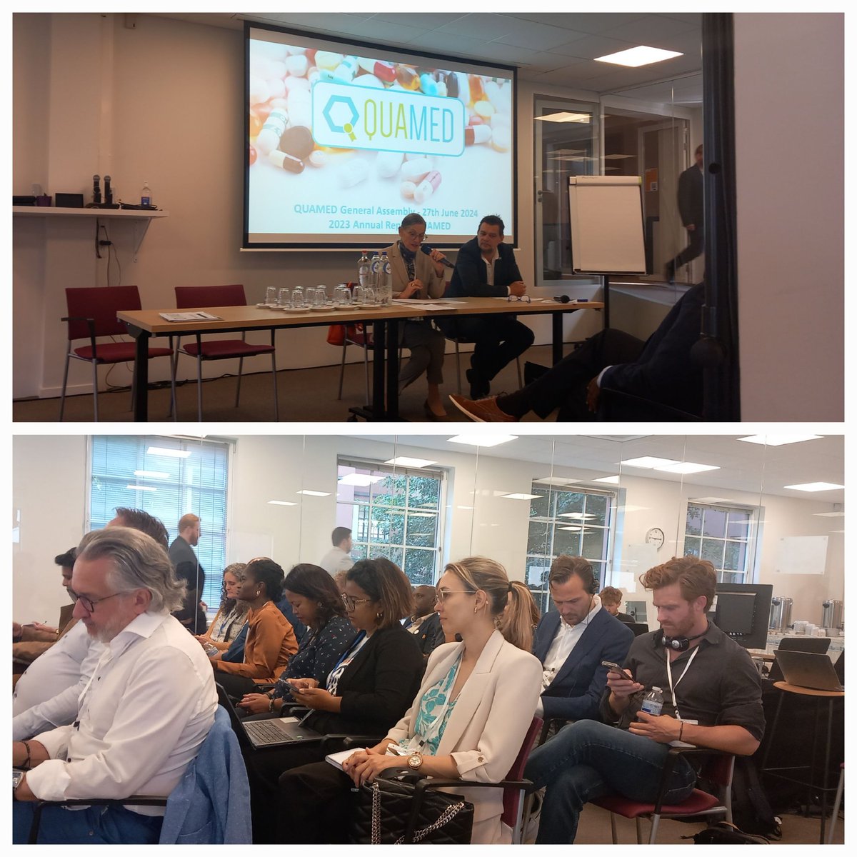 On the second day of <a href="/QUAMED1/">QUAMED</a> General Assembly,  focus is on #global challenges to access to #quality-assured #medicines, with national and international key-stakeholders. ⁷
