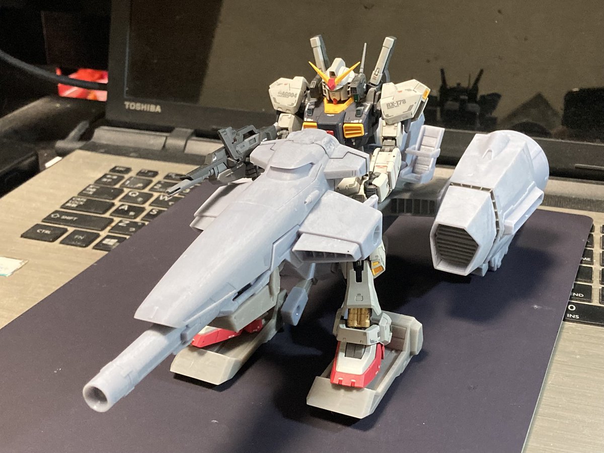 静岡ホビーショー合同展示会向けに製作した1/144メガライダーが本日
