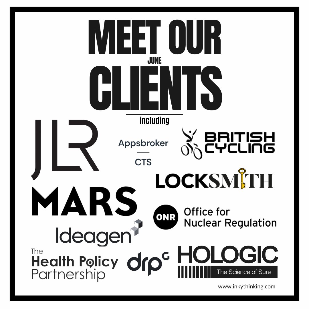 The Inky Thinking team would like to thank all clients for their valued business this past month. 

#inkythinking #clients #thankyou