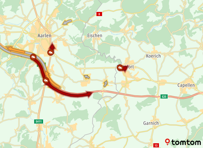 ANWBeuropa's tweet photo. +25 min. op de #E411 Brussel ► #Luxemburg bij Sterpenich.
#Belgie https://t.co/1OBEYYnfjk