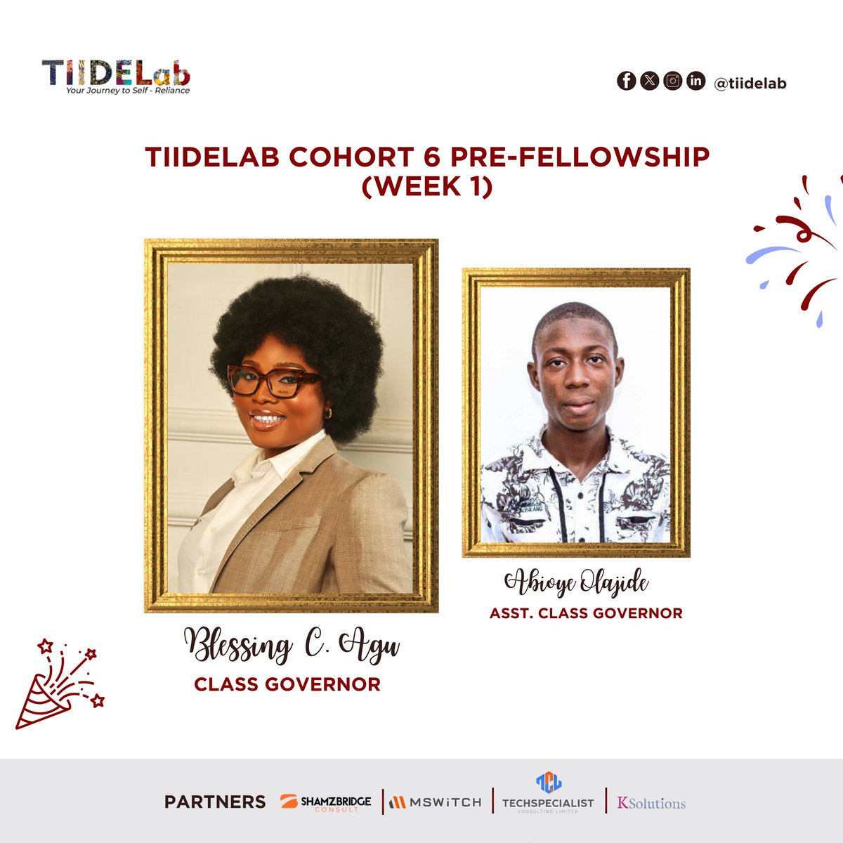 TIIDELab (@tiidelab) on Twitter photo Behold, the face of our Class Leaders for the week.
As we build techies, we raise leaders and problem solvers.
Congratulations guys, lets make magic Behold, the face of our Class Leaders for the week.
As we build techies, we raise leaders and problem solvers.
Congratulations guys, lets make magic