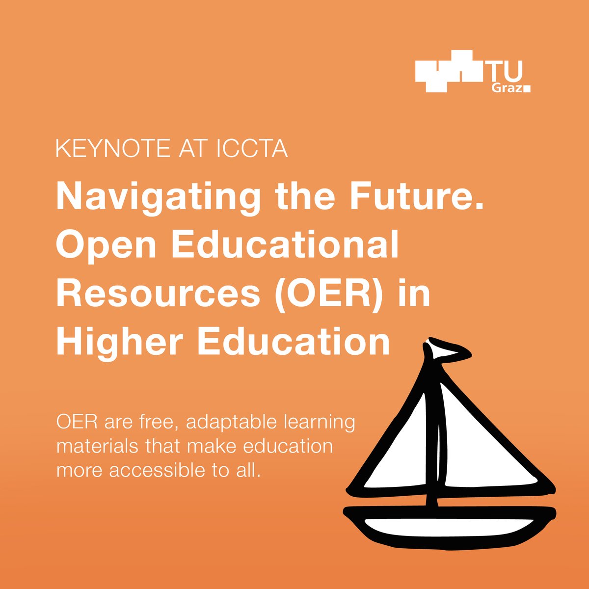 🌟 Sandra Schön was a speaker at the 10th International Computer Technology Applications Conference (ICCTA 2024).

The slides – the log book – the keynote on OER at ICCTA 2024 are available online: repository.tugraz.at/oer/gtfqm-54e94

Find out what we are doing about #OER at #TUGraz!