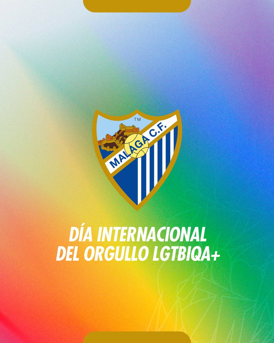 El Málaga CF reafirma su compromiso con los valores de la tolerancia y el respeto a la diversidad. 

¡Feliz #DíaDelOrgullo, malaguistas! 🏳️‍🌈🏳️‍⚧️